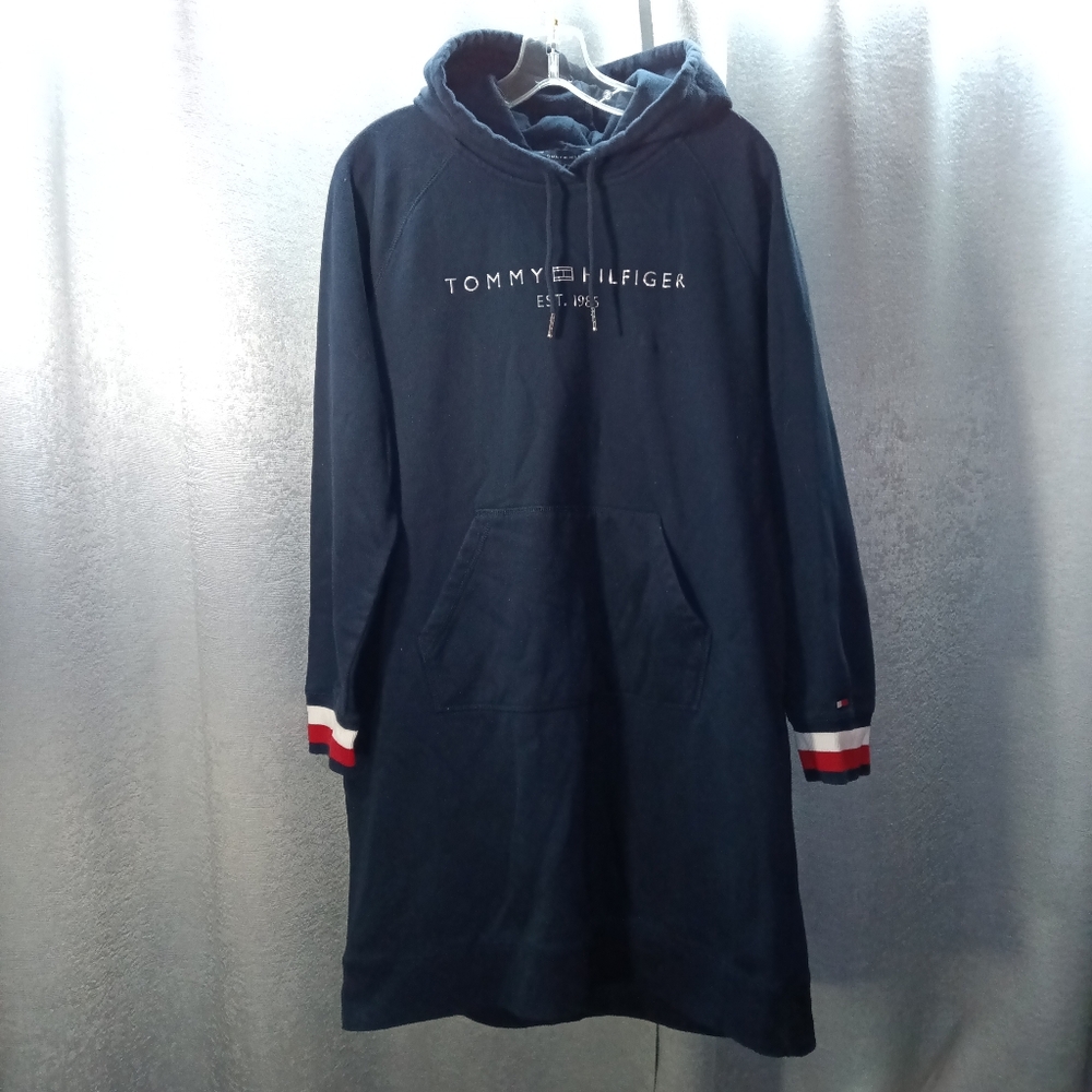 Dark Navy Tommy Hoodie Dress